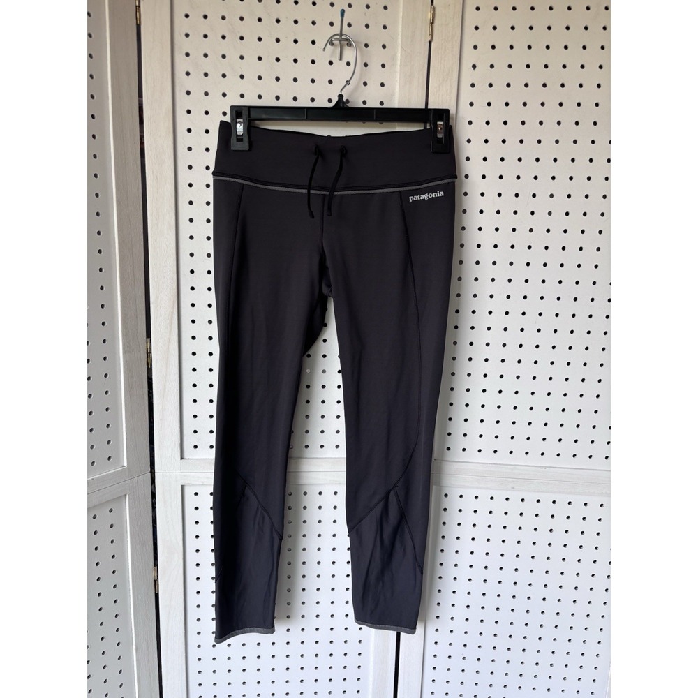 Patagonia Women's Small Black Active Athletic Stretch Capri Pants Leggings